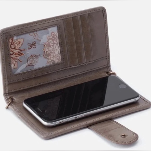 NWT Hobo International Apollo Leather Crossbody Mini Bag Phone Case Shadow - Picture 3 of 9